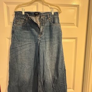 ME+EM Blue Flare Wide Leg Jeans